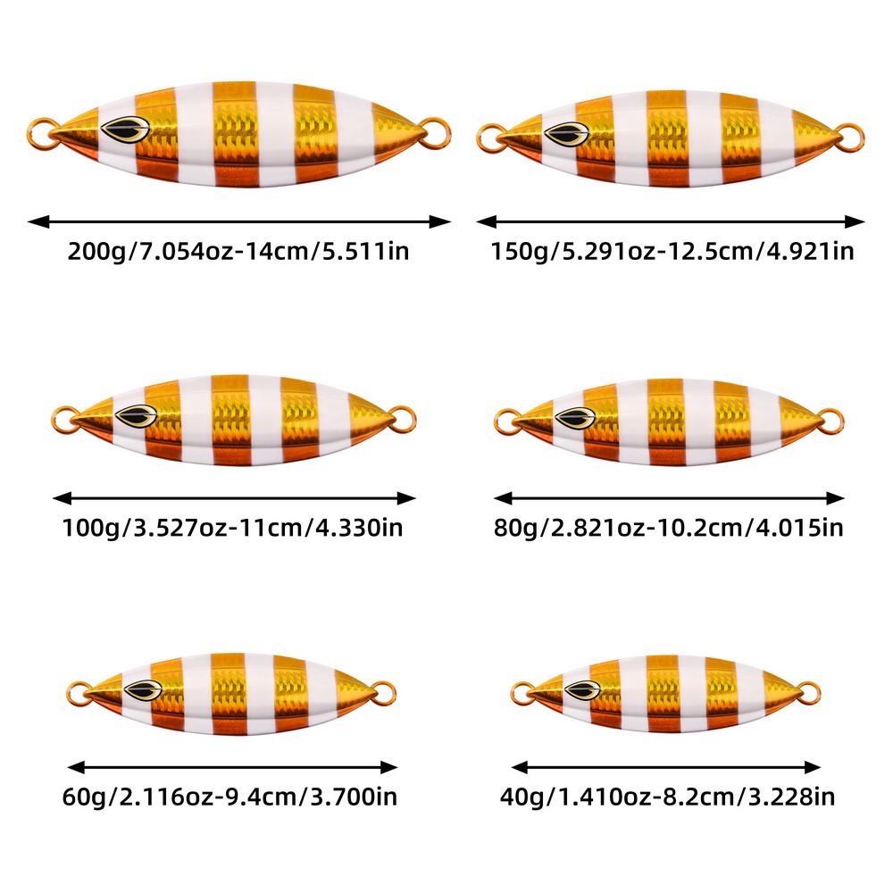 1PC Slow Jig 40g 60g 80g 100g  - Fishing Lure Spoon avis et prix