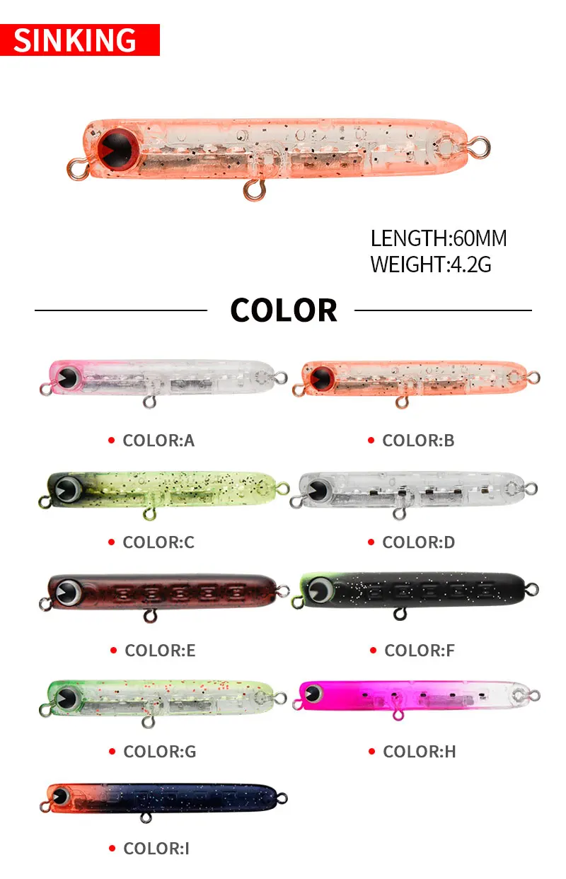 Leurre de pêche artificiel typ - Fishing Lure Jerkbait avis et prix