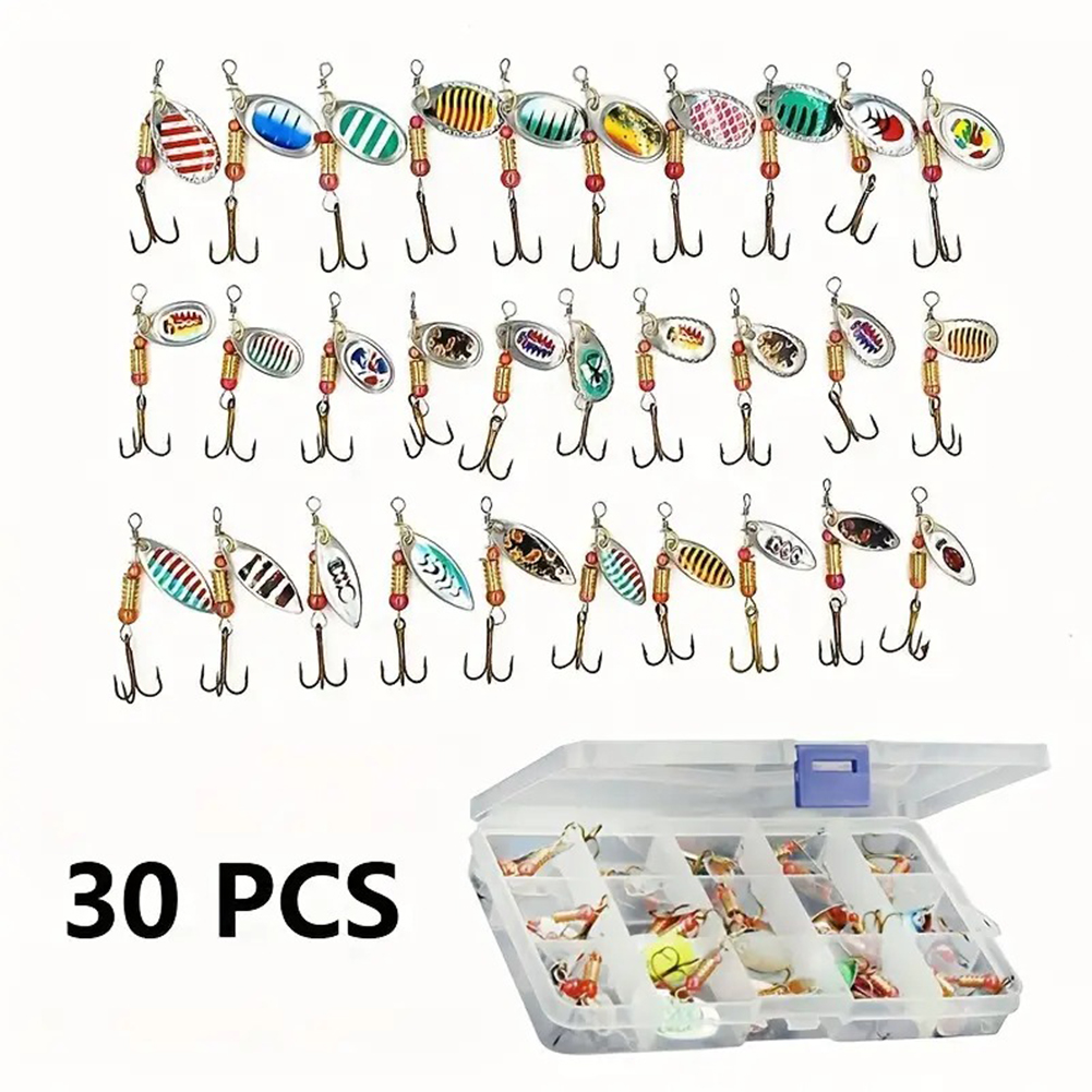 30 pièces, leurre de pêche en  - Fishing Lure Spoon avis et prix